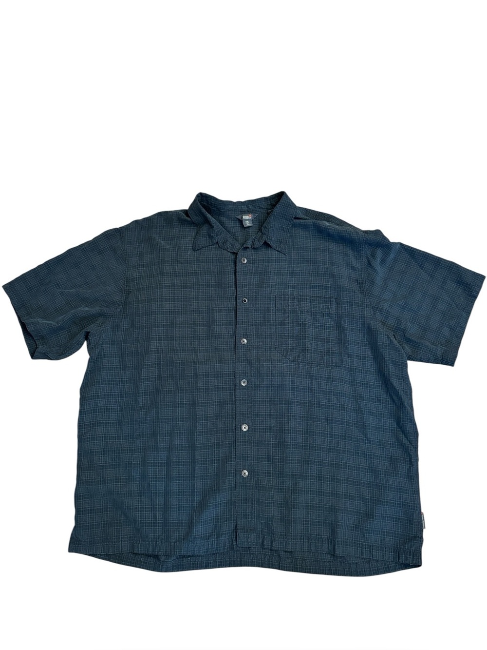 Royal Robbins Classic Fit Black Woven Short Sleeve Button Down Shirt Size XXL